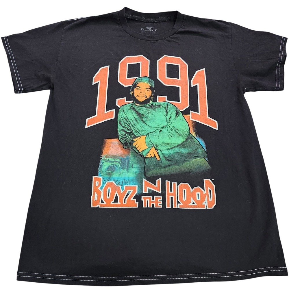 Damani Dada Boyz N The Hood Ice Cube 1991 Graphic T-Shirt Black Small